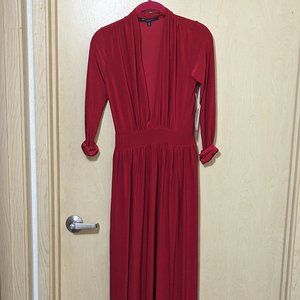 New with tags red dress M Leg slits